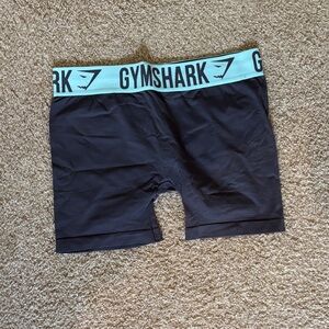 Gymshark Gray Shorts with Blue Waistband